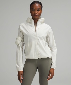 Manteaux Et Vestes Lululemon Ventilated Packable Trail Running Femme Blanche | FR_LuLu31109